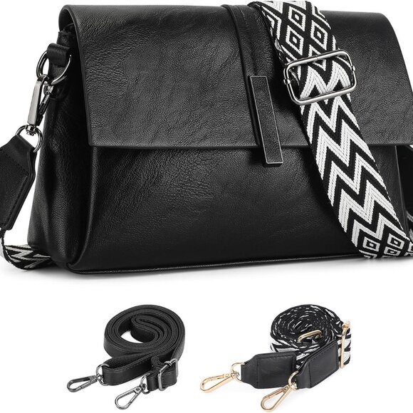 Crossbody Handbag Vegan Leather Small Purse for Women Shoulder Bag - Picture 1 of 8
